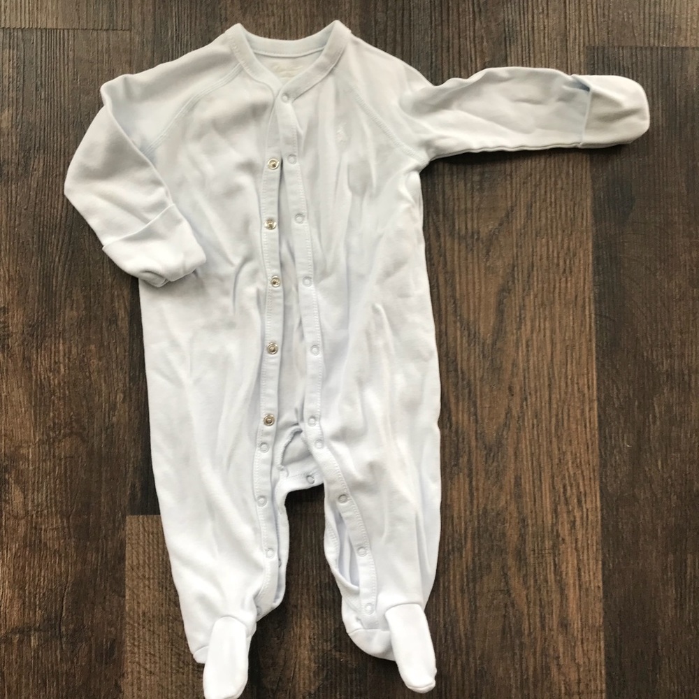 Precious Baby Blue One-Piece Footed/Hand